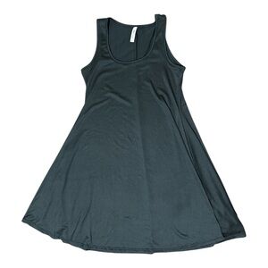 24 seven Black Sleeveless Swing Tank Dress m ptp 16 length 35
